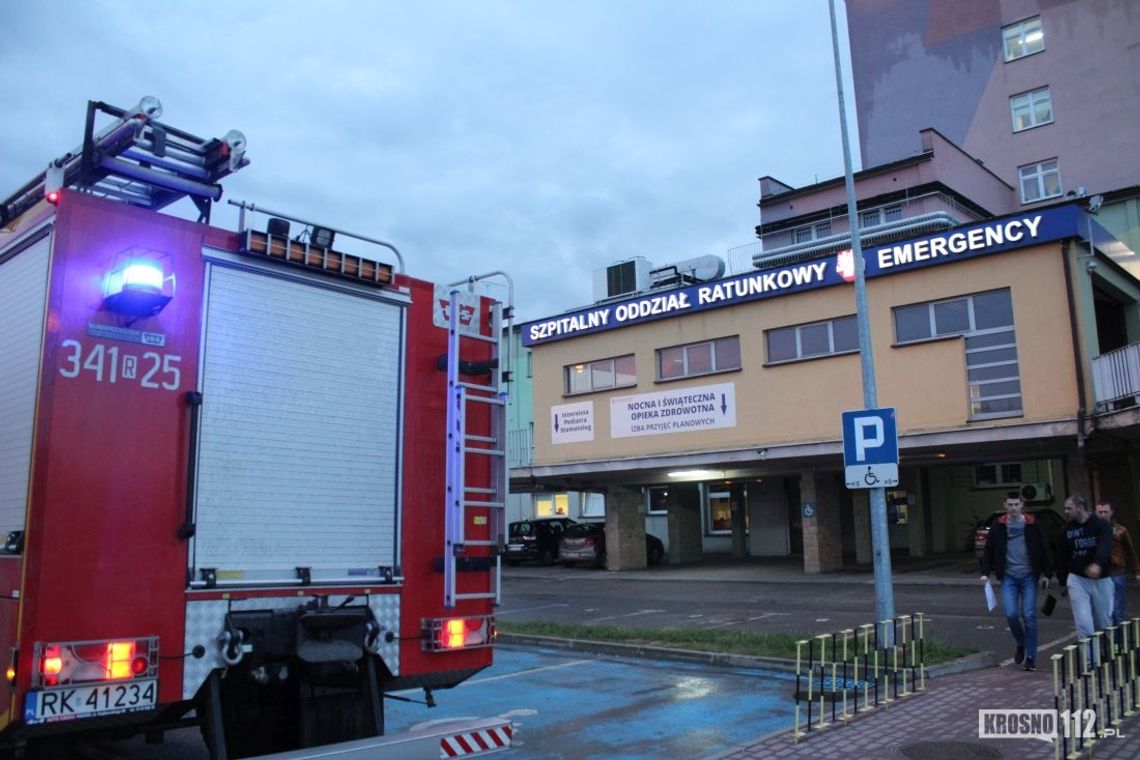 System przeciwpożarowy poinformował strażaków o zagrożeniu w szpitalu