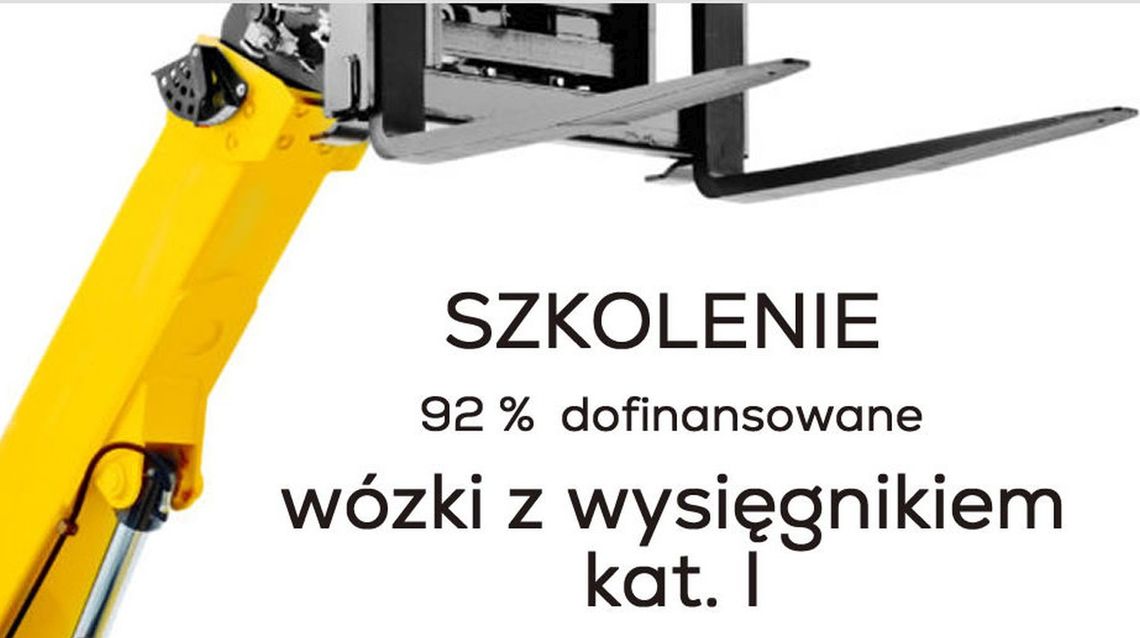 Szkolenie dofinansowane: Wózki z wysięgnikiem I kat z egzaminem UDT