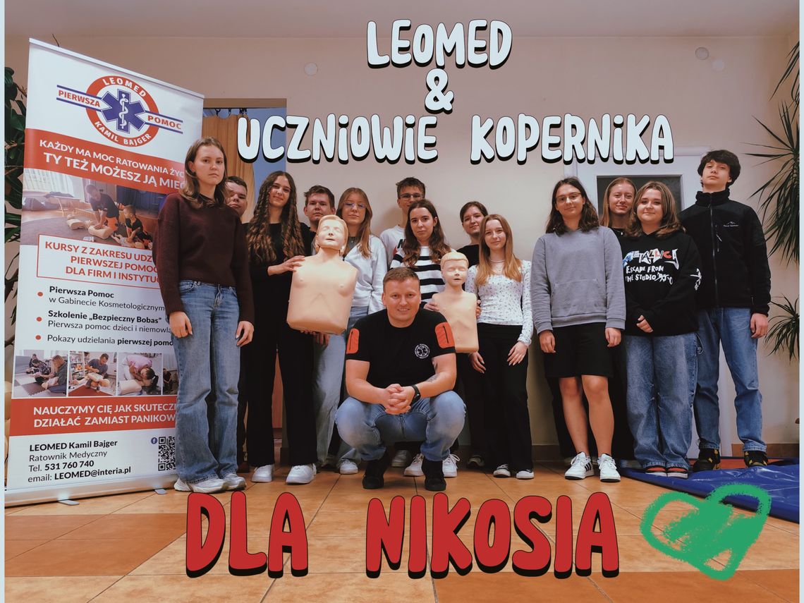 Szkolenie z pierwszej pomocy dla uczniów Kopernika – edukacja i wsparcie dla Nikosia