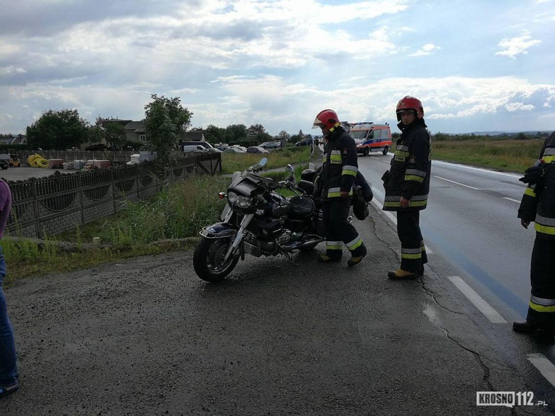 TARGOWISKA: Motocyklista i pasażerka w szpitalu