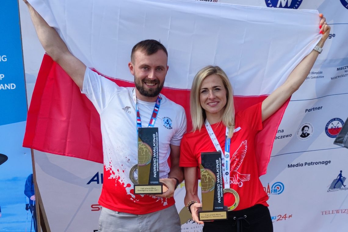 Tomasz i Erwina Mistrzami Świata w Nordic Walking!