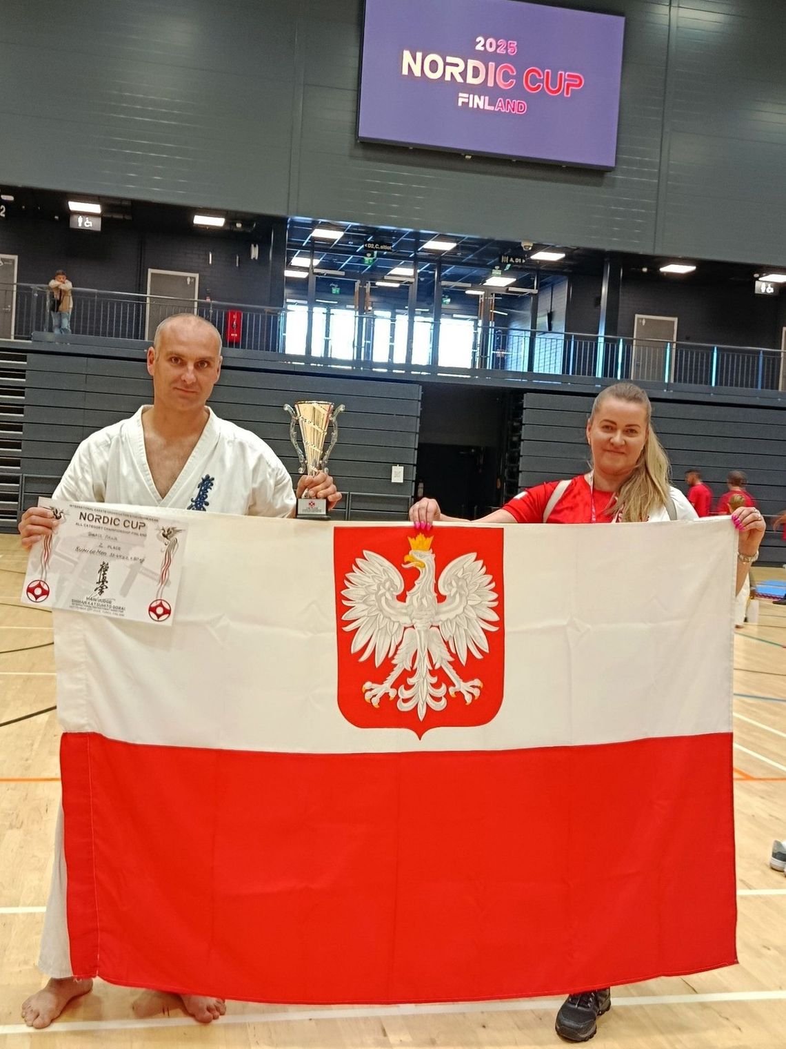 Tomasz Pikuła z Krośnieńskiego Klubu Kyokushin Karate Wicemistrzem Finlandii