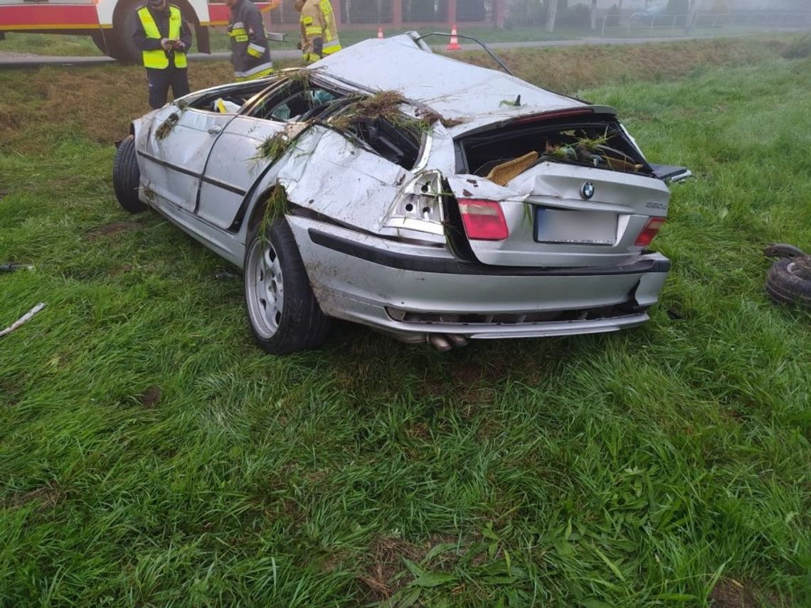 Tragedia w Dydni. Wypadek BMW. Jedna osoba zmarła, trzy w stanie ciężkim