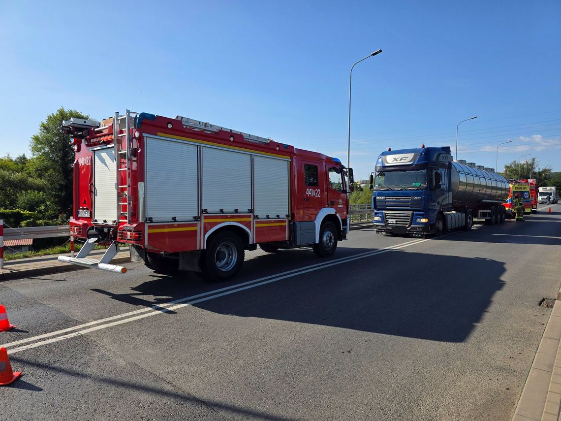 Tragiczny wypadek na moście w Jaśle. Nie żyje piesza, DK28 zablokowana Tragiczny wypadek na moście w Jaśle. Nie żyje piesza, DK28 zablokowana