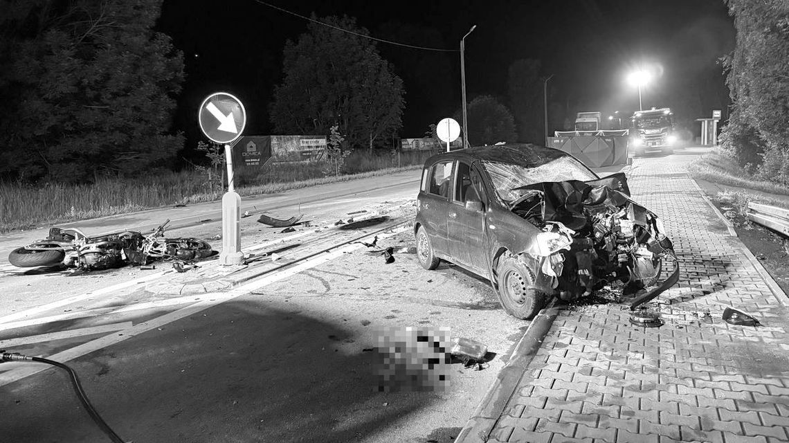 Tragiczny wypadek w Boguchwale. Nie żyje 56-letni motocyklista