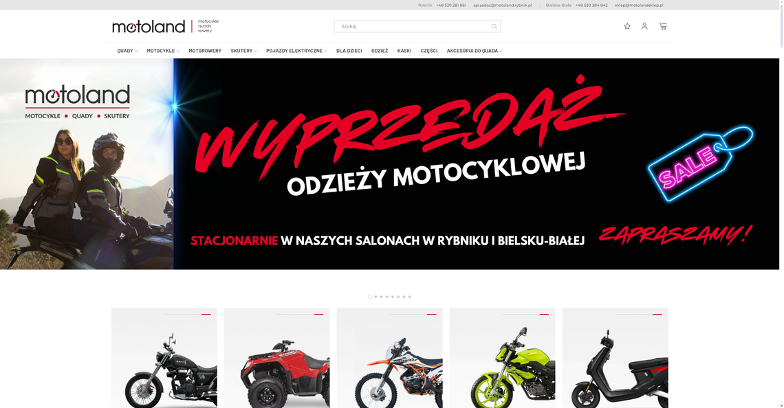 Trendy w sklepie motocyklowym Trendy w sklepie motocyklowym