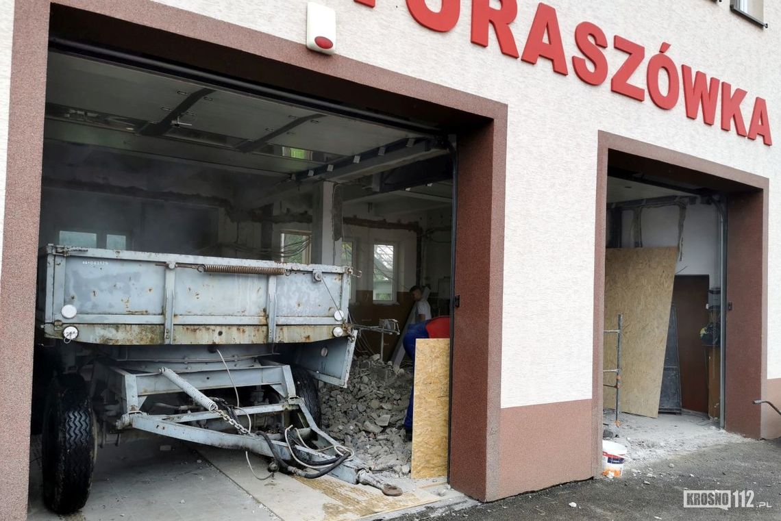 Trwa duży remont strażnicy OSP Krosno-Turaszówka