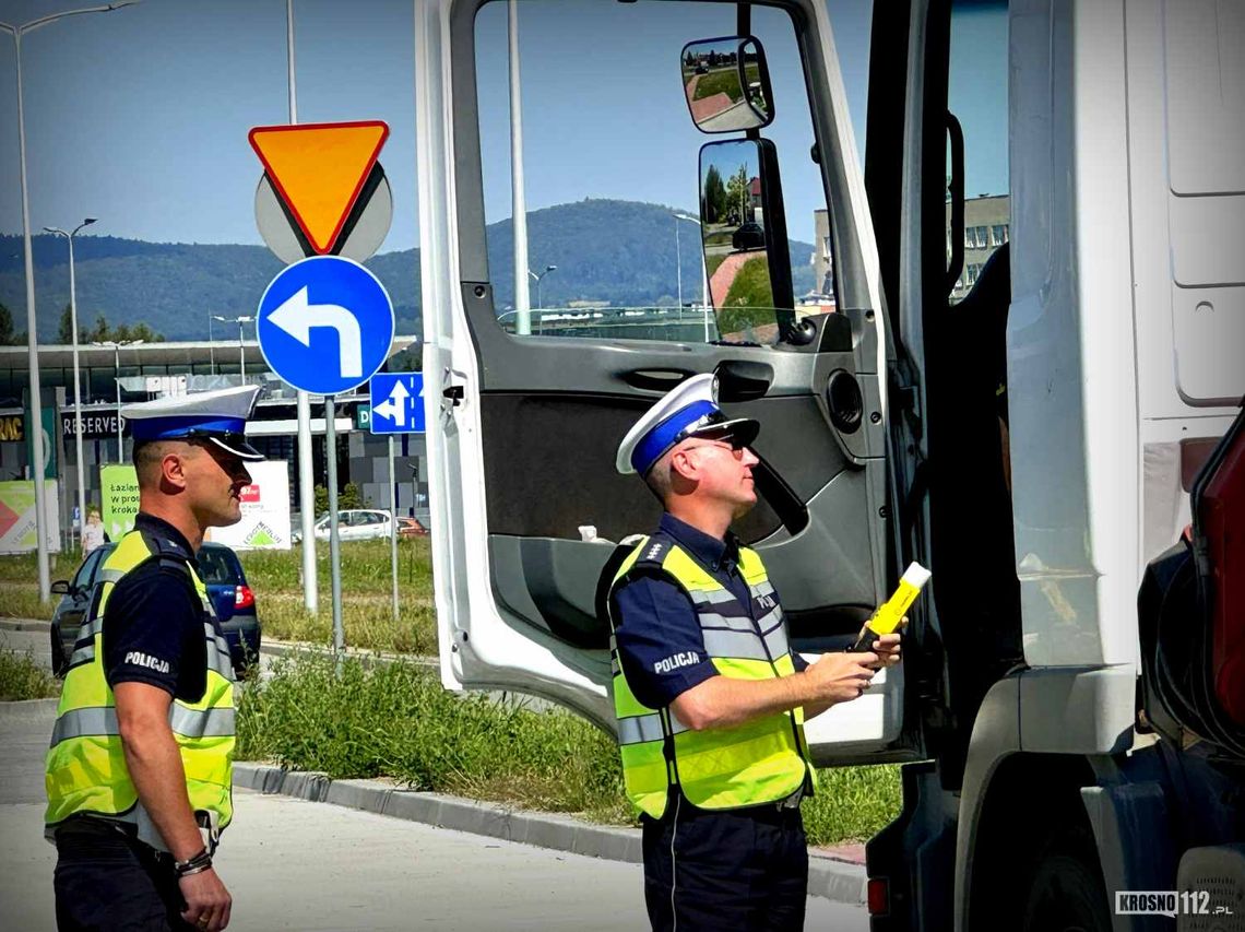 "Trzeźwy poranek" na drogach Krosna. Ujawniono m.in. pijanego kierowcę ciężarówki