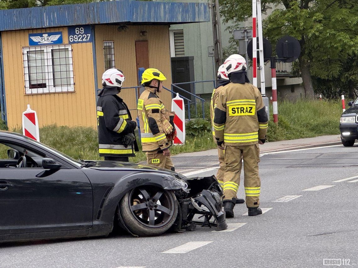 Trzy samochody zderzyły się na skrzyżowaniu w Krośnie Trzy samochody zderzyły się na skrzyżowaniu w Krośnie