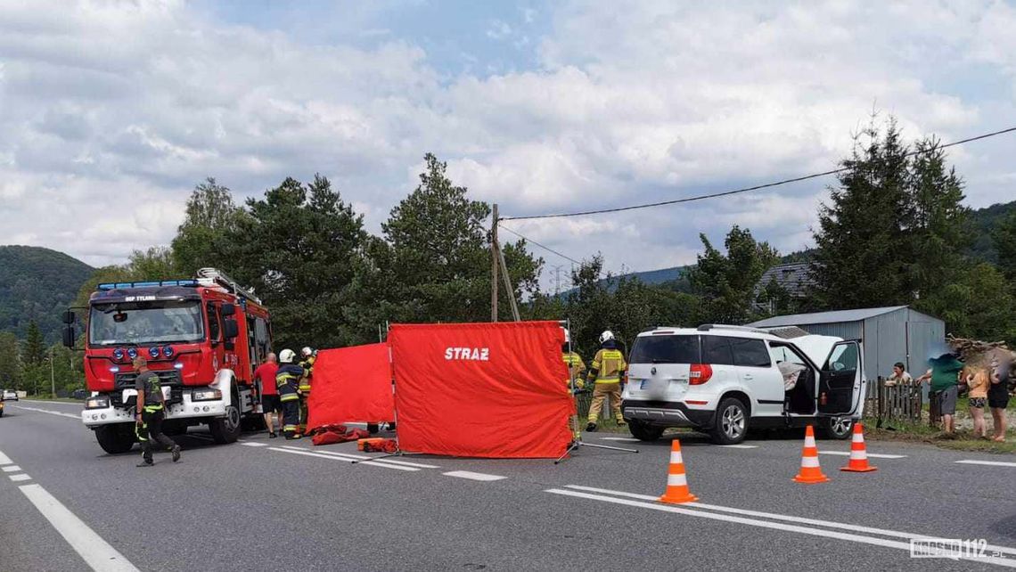 Tylawa. Wypadek na drodze krajowej nr 19 [AKTUALIZACJA 2]