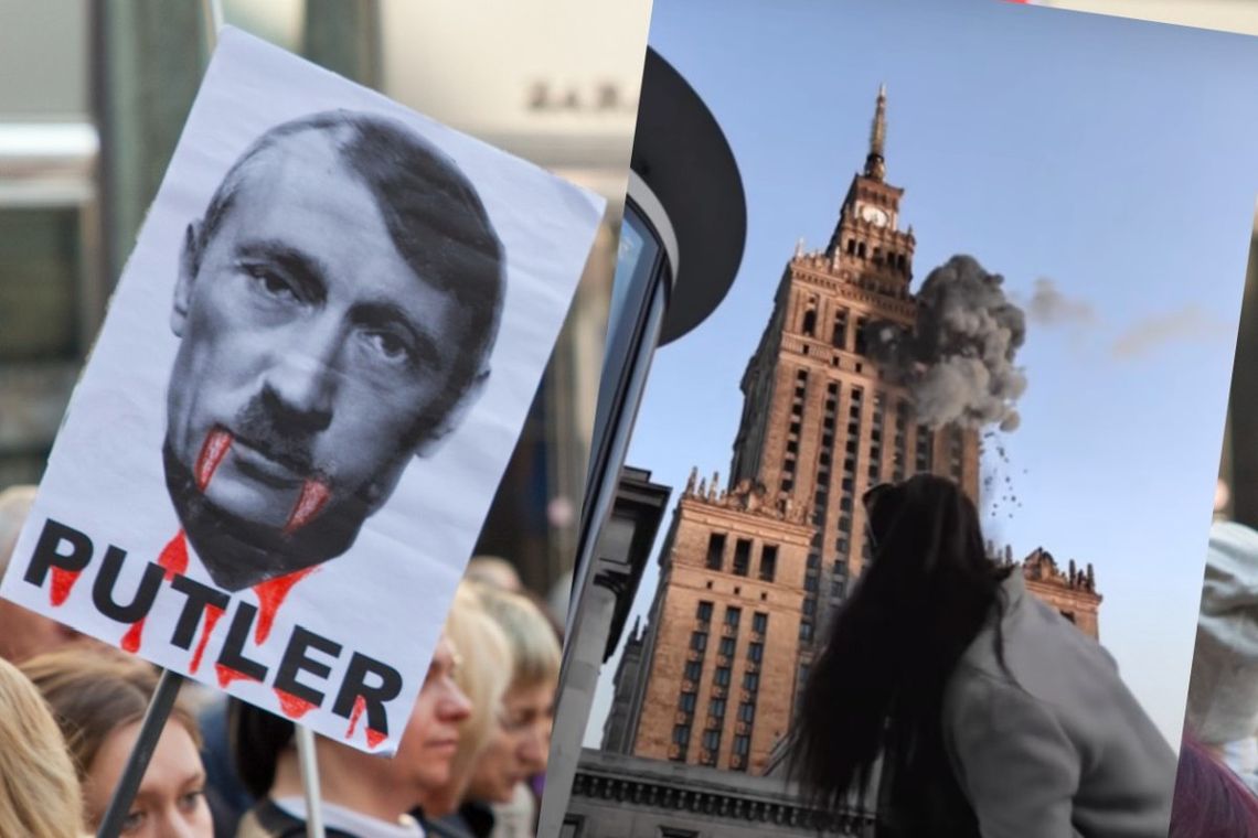 Ukraińcy zwizualizowali bombardowanie Warszawy. Zobacz wstrząsające nagranie!