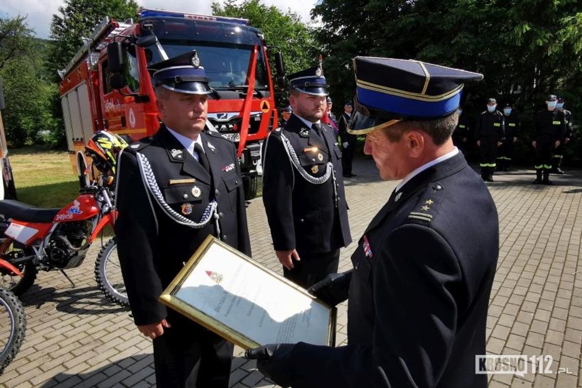 Uroczystość w Tylawie. Wejście OSP Tylawa do struktur KSRG, OSP Równe oficjalnie z nowym MANem