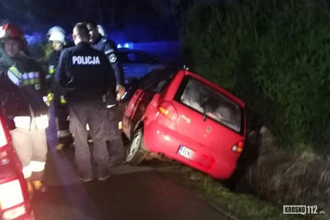 USTROBNA: Matizem uderzyli w betonowy przepust
