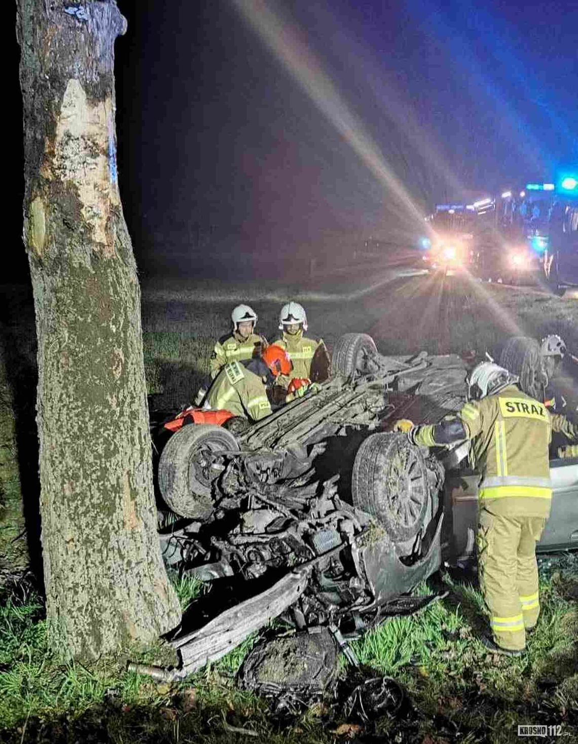 Ustrobna. W wypadku ucierpiały dwie osoby. Zginął pies [AKTUALIZACJA]