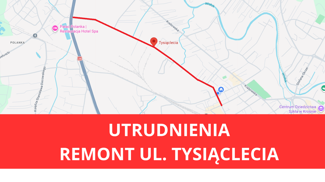 Utrudnienia na ul. Tysiąclecia w Krośnie. Rusza remont nawierzchni