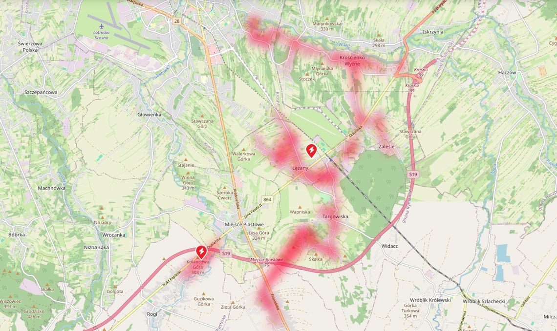 Uwaga! Awaria prądu w części Krosna i powiatu