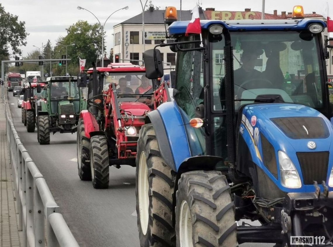 Uwaga! W piątek protest rolników na głównych drogach w Krośnie i powiecie