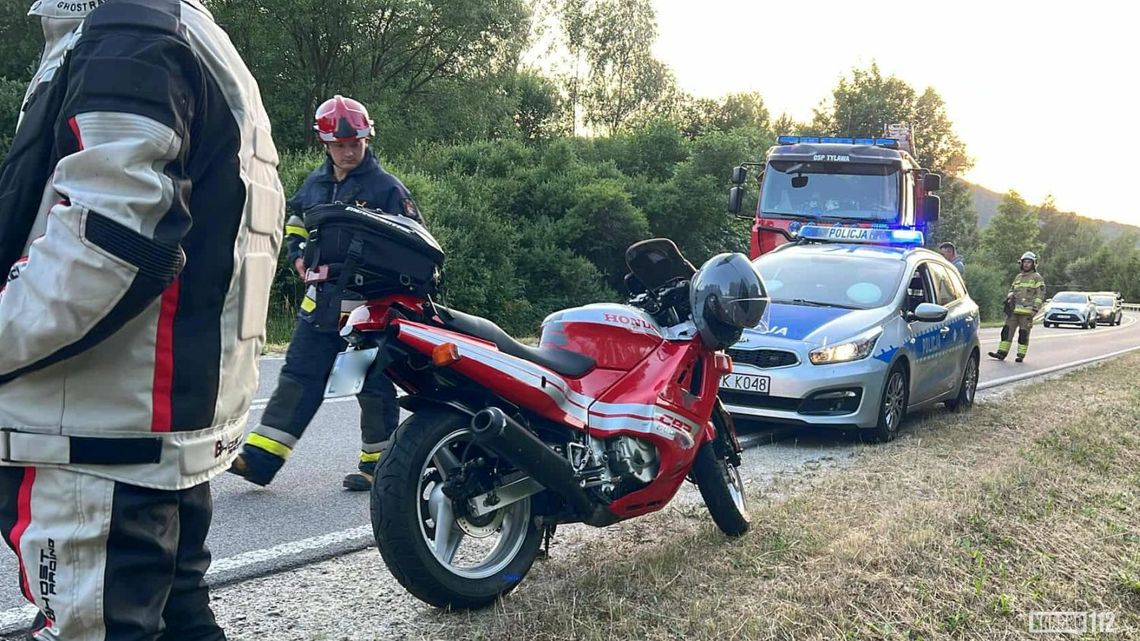Volkswagenem najechała na tył motocykla na DW897
