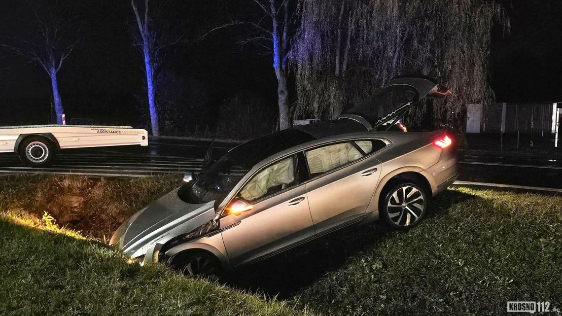 Iwonicz. Pijany 46-latek wjechał do rowu Iwonicz. Pijany 46-latek wjechał do rowu