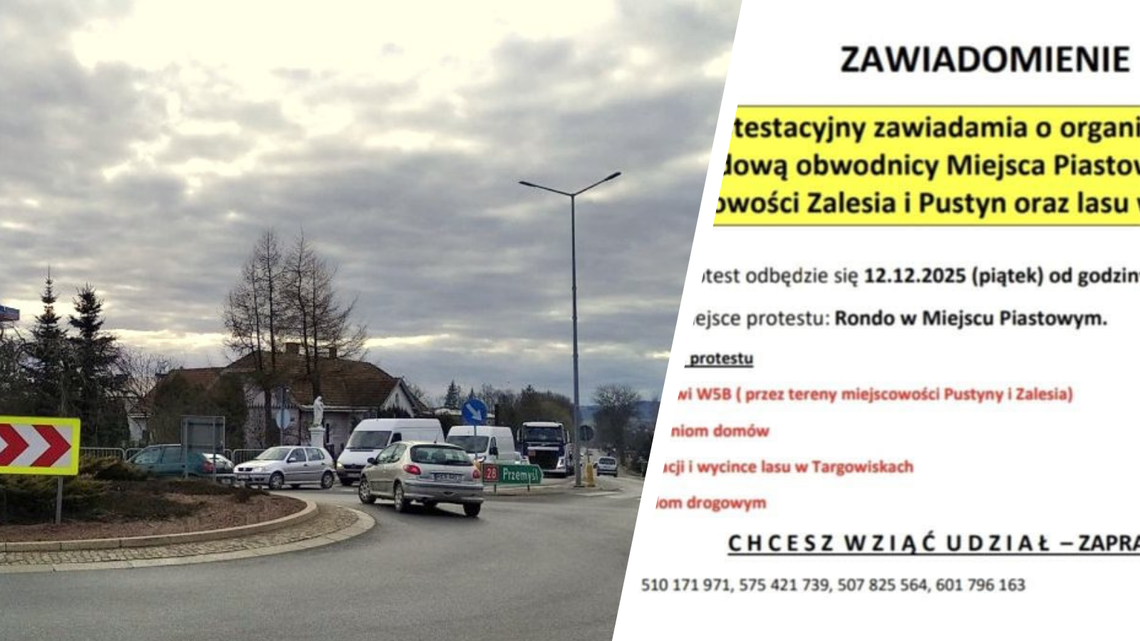 W piątek protest na rondzie w Miejscu Piastowym