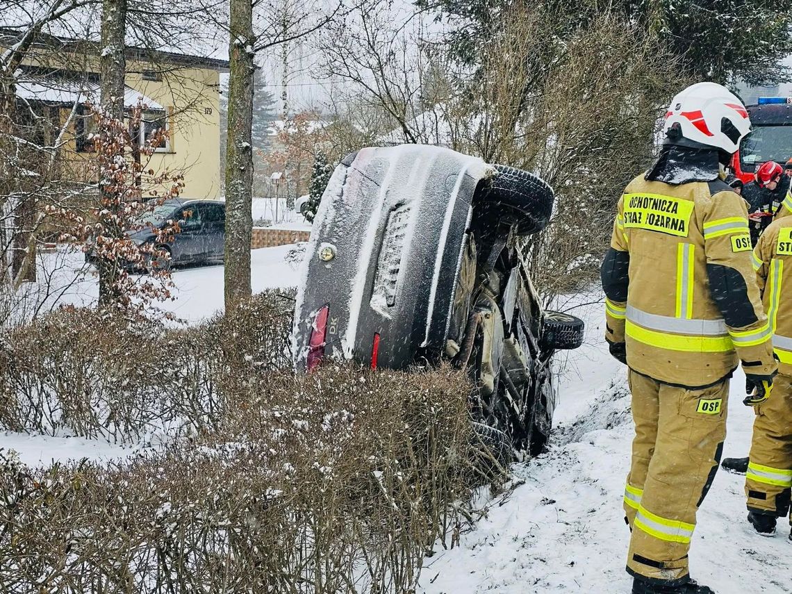 Weekend na drogach: seria kolizji w Krośnie i okolicach