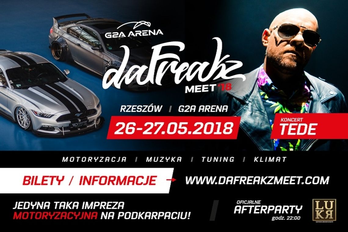 Widowiskowe show motoryzacyjne G2A Arena DaFreakz Meet’18 już 26-27 maja!