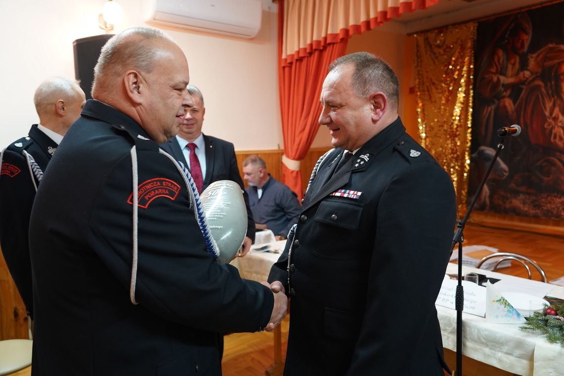 Wigilijne spotkanie strażaków z gminy Jedlicze