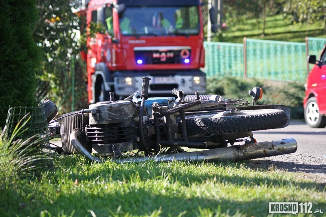 Wjechał motocyklem w busa dla niepełnosprawnych