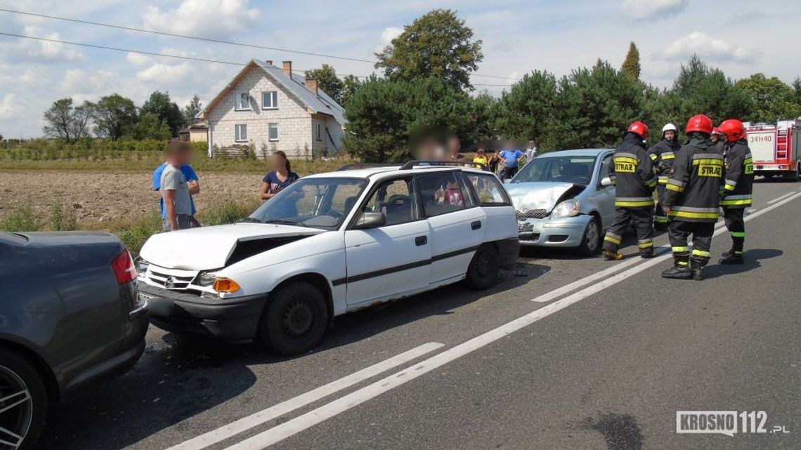 Wojaszówka: Zderzenie trzech samochodów