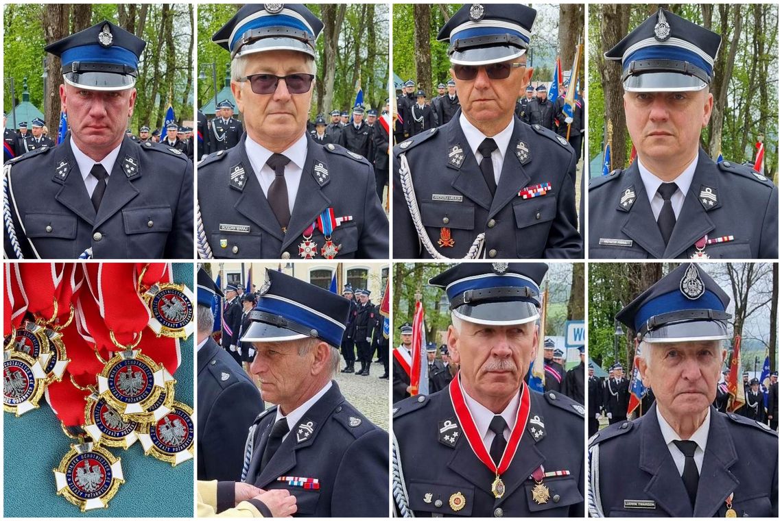 Wojewódzkie Obchody Dnia Strażaka w Kalwarii Pacławskiej 2023. Odznaczono krośnieńskich strażaków