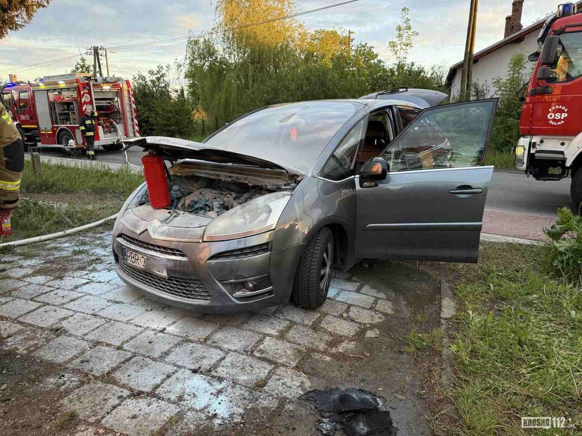 Wróblik Szlachecki. Pożar Citroena