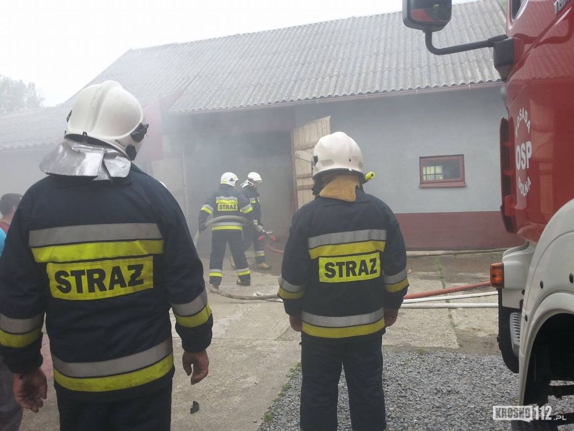 WRÓBLIK SZLACHECKI: Pożar w stodole