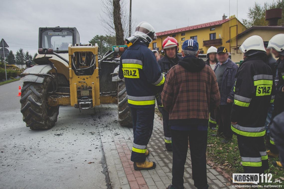 WRÓBLIK SZLACHECKI: Strażacy wezwani do pożaru koparki