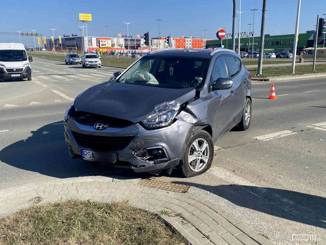 Wypadek na Bieszczadzkiej w Krośnie