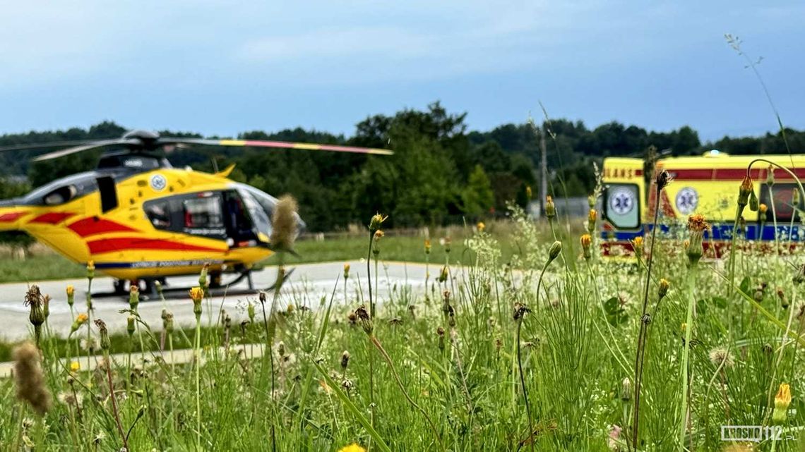 Wypadek na budowie ekspresowej S19. Mężczyzna spadł z wysokości