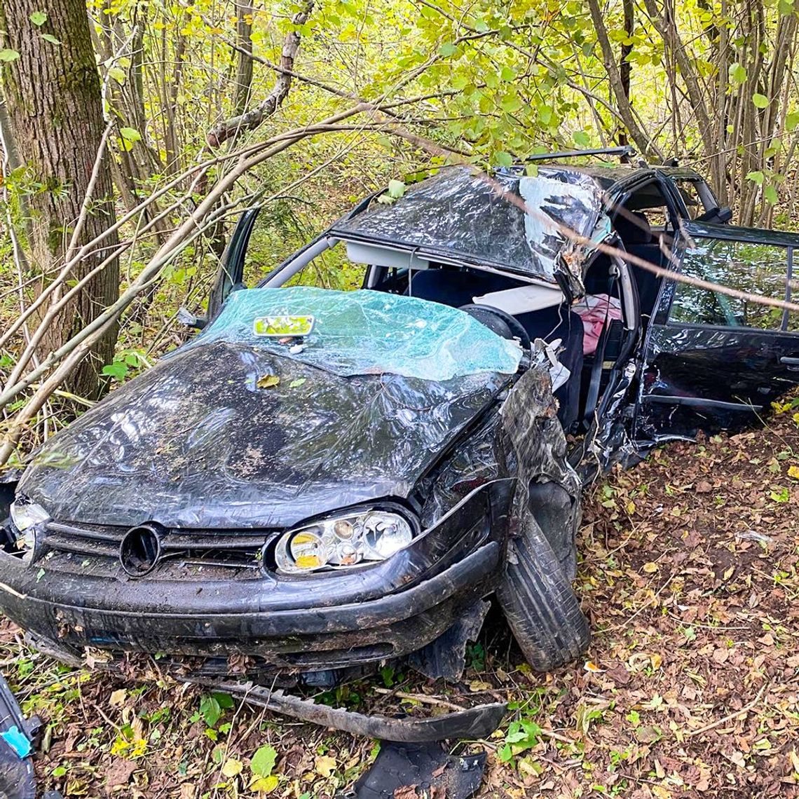 Wypadek na DW 896 w Hoszowie. Zginęła 43-latka