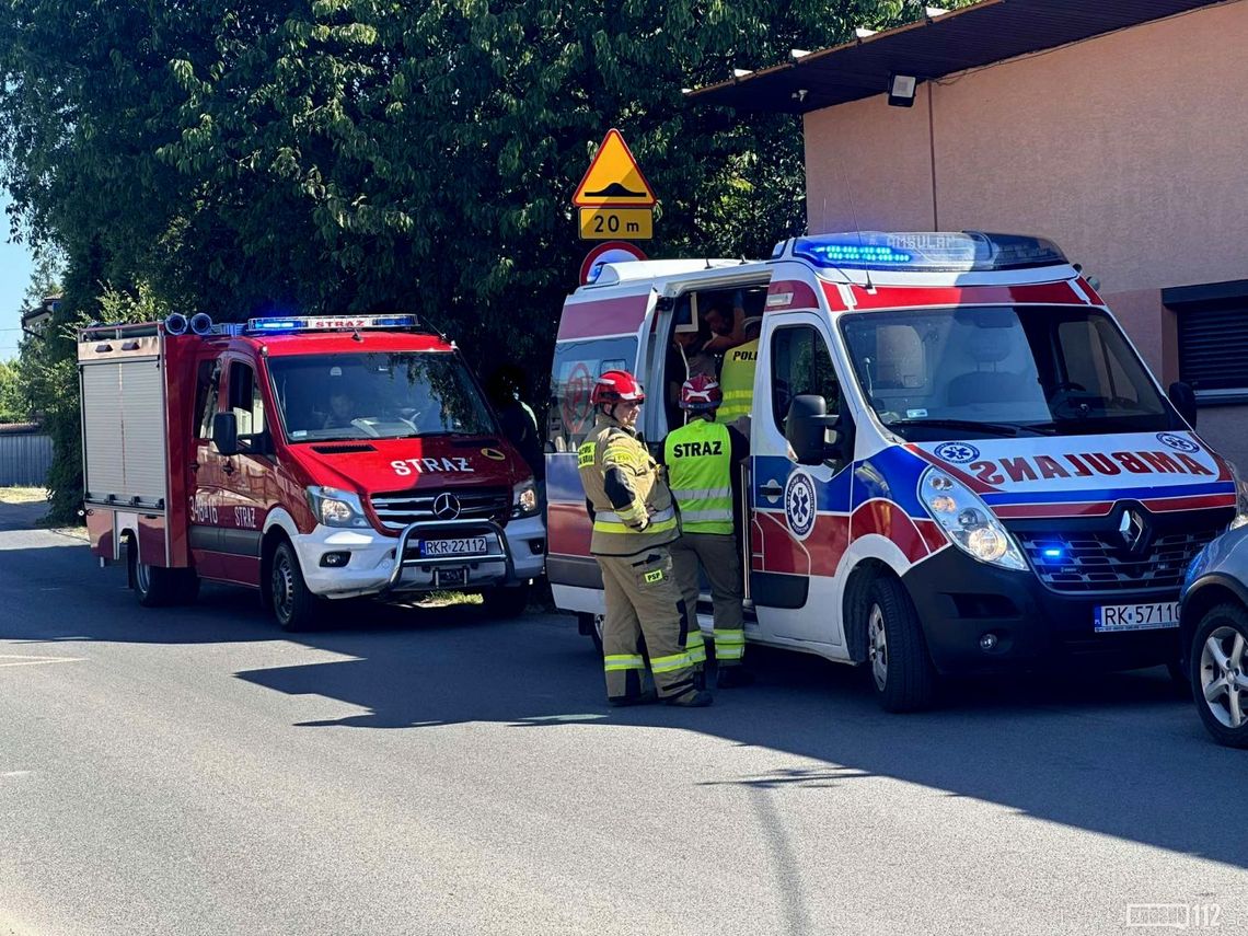 Wypadek na Potockiego w Łężanach