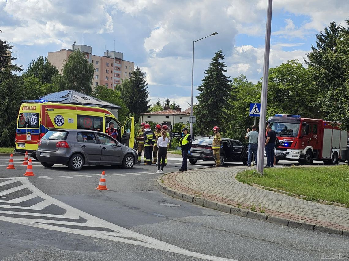 Wypadek na ul. Lwowskiej w Krośnie Wypadek na ul. Lwowskiej w Krośnie