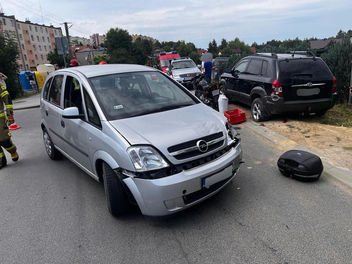 Wypadek na ul. Piastowej w Brzozowie. Motocyklista trafił do szpitala