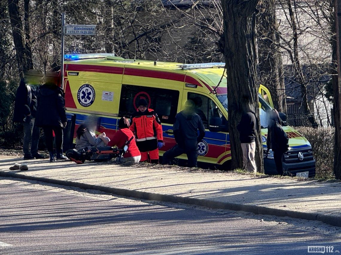 Wypadek nastolatki na hulajnodze w Krośnie