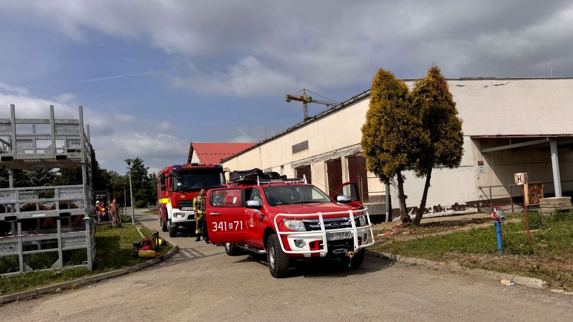 Wypadek podczas prac remontowych przy ul. Drzymały Wypadek podczas prac remontowych przy ul. Drzymały