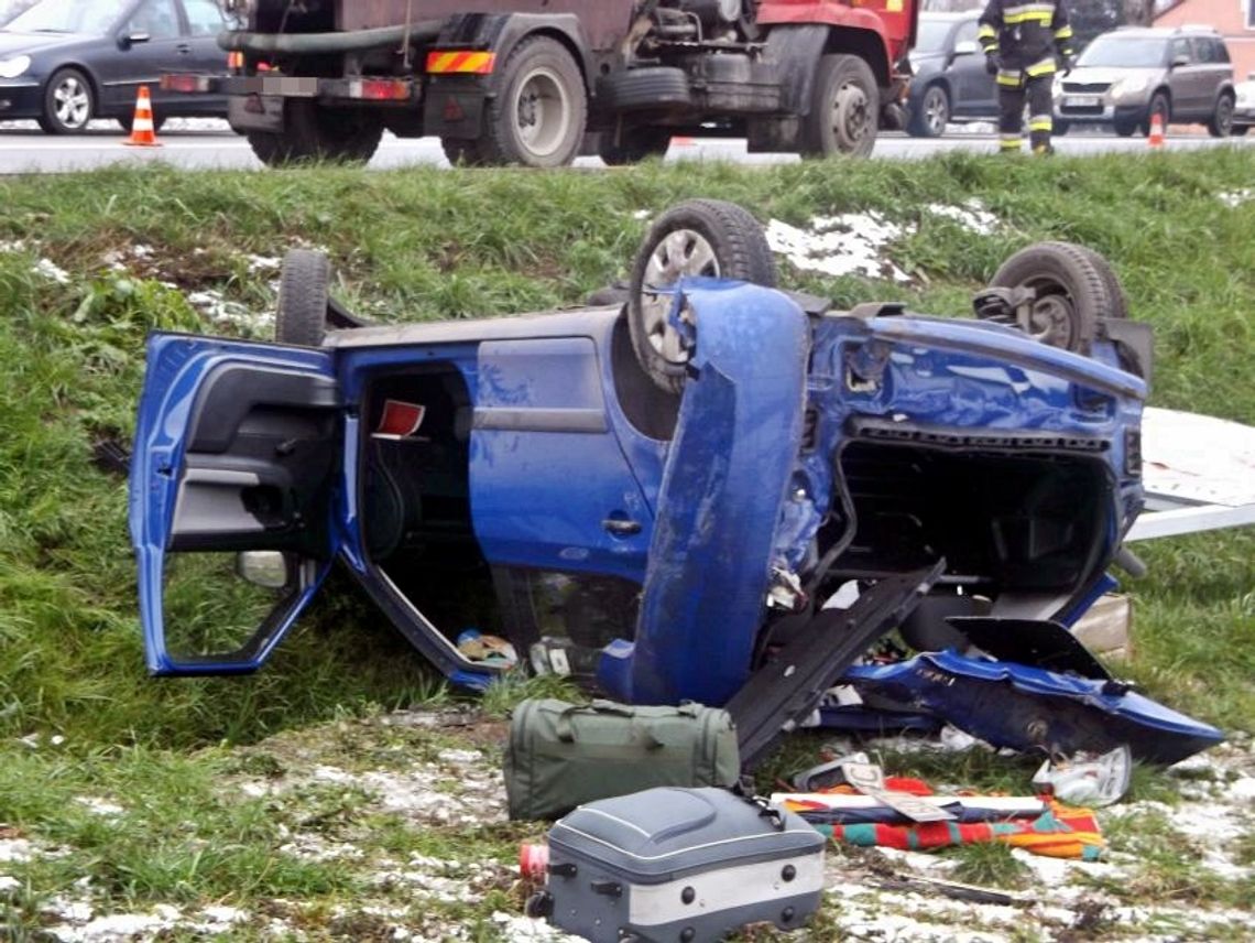 Wypadek przy ul. Bieszczadzkiej w Krośnie