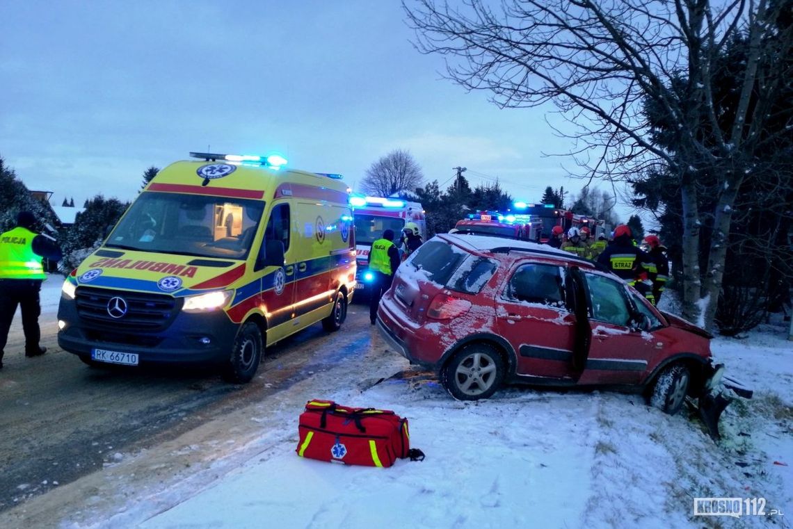 Wypadek samochodowy w Świerzowej Polskiej