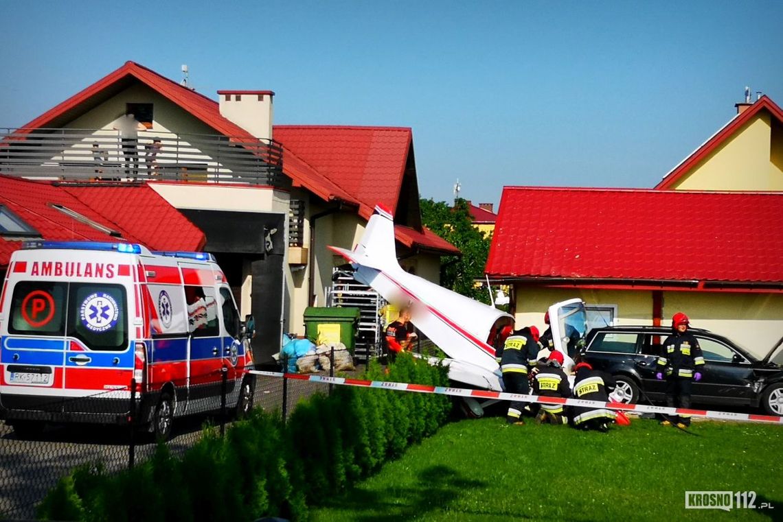 Wypadek samolotu przy krośnieńskim lotnisku. Ten lot nie powinien się odbyć