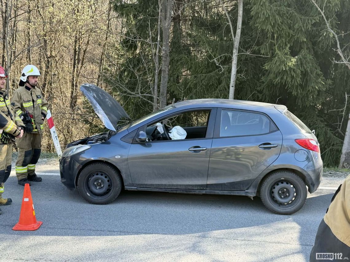 Kolizja w Czarnorzekach na DW991