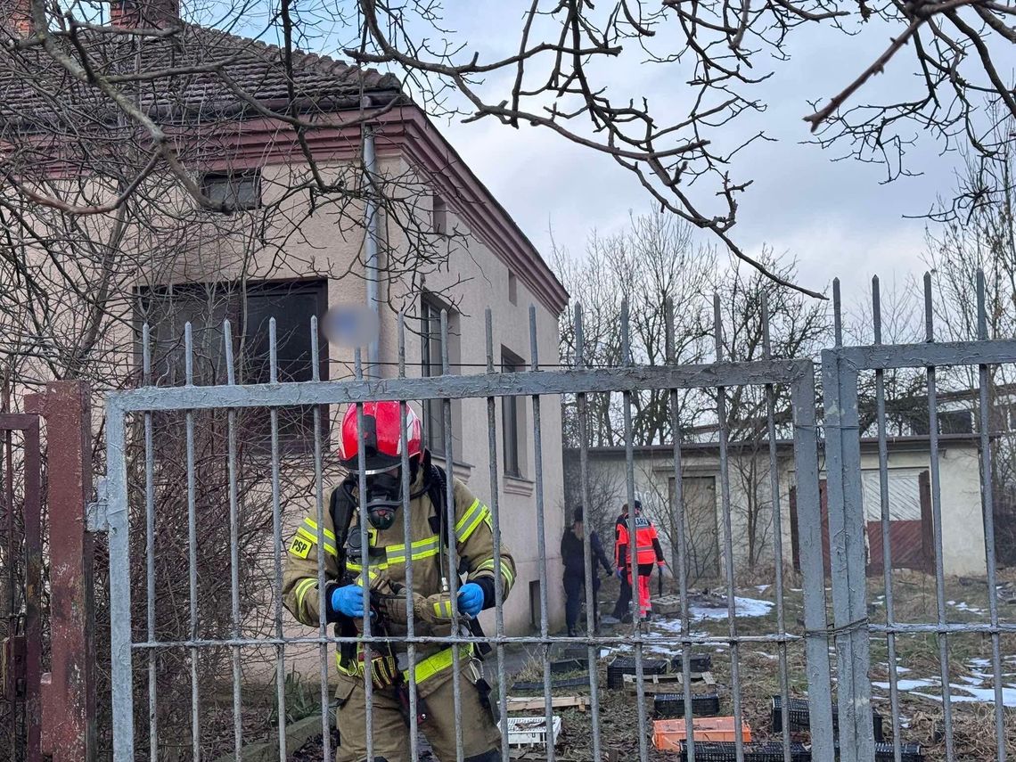 Zadymienie w domu przy Batorego