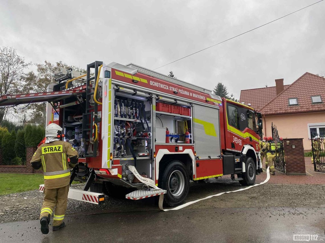 Zadymienie w jednym z domów w Ustrobnej