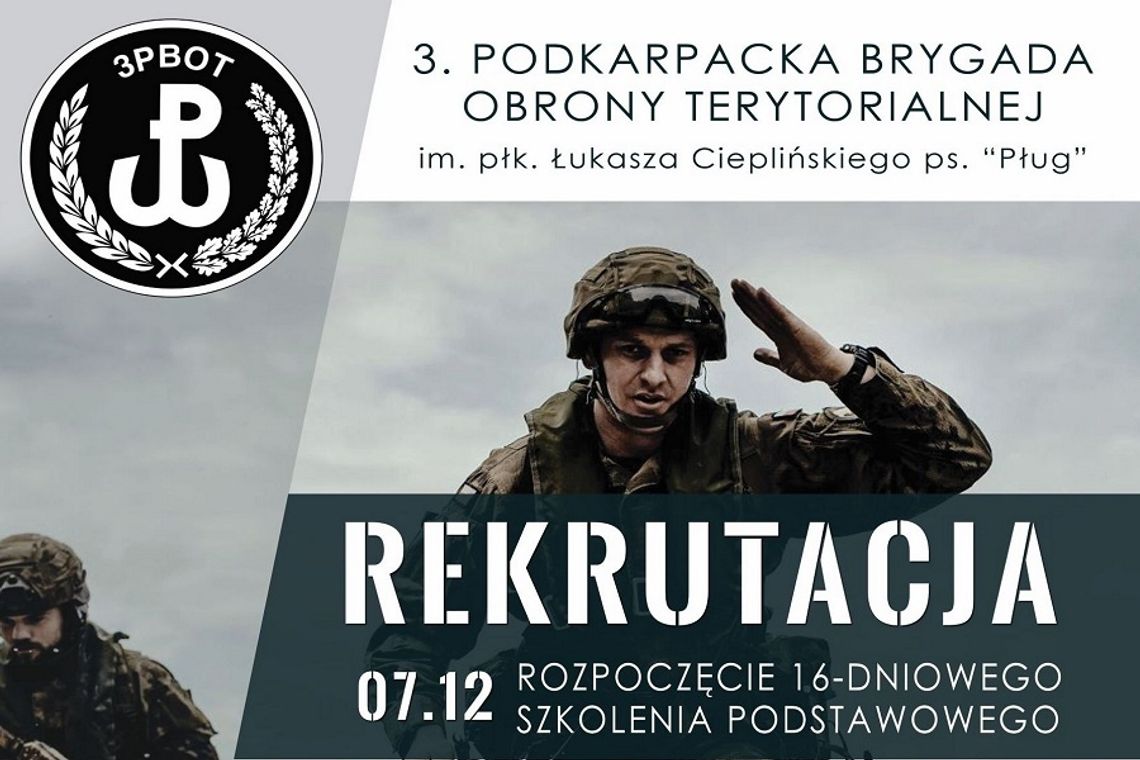 Zakończ rok stając się żołnierzem Podkarpackiej Brygady Obrony Terytorialnej
