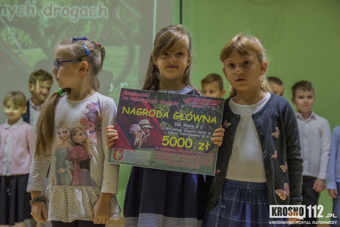 Zakończenie konkursu "Bezpiecznie na wakacyjnych drogach"