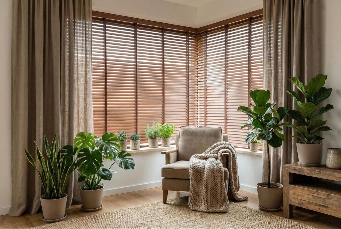 aranżacja z żaluzjami BLISTER